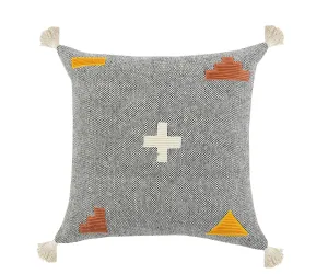 Zeal Lr07716 Gray/Black/Orange Pillow