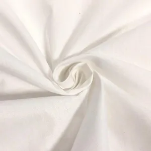 94” White Polycotton Sheeting Fabric - 25m Roll