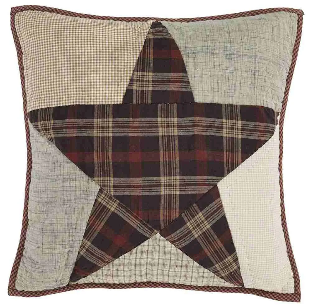 Abilene Star Quilted Pillow 16x16