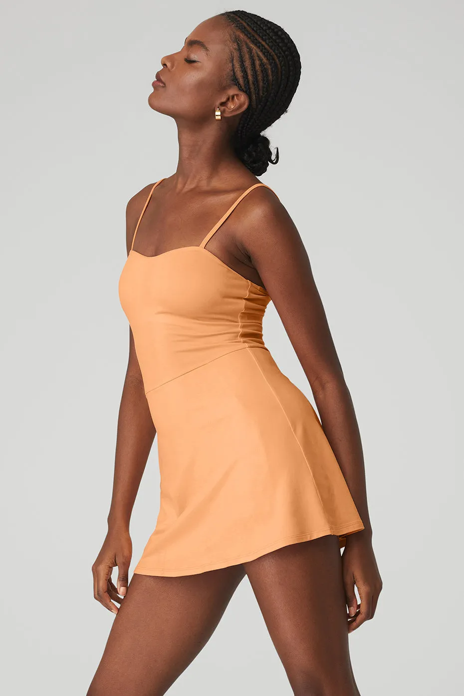 Alosoft Courtside Tennis Dress - Cantaloupe