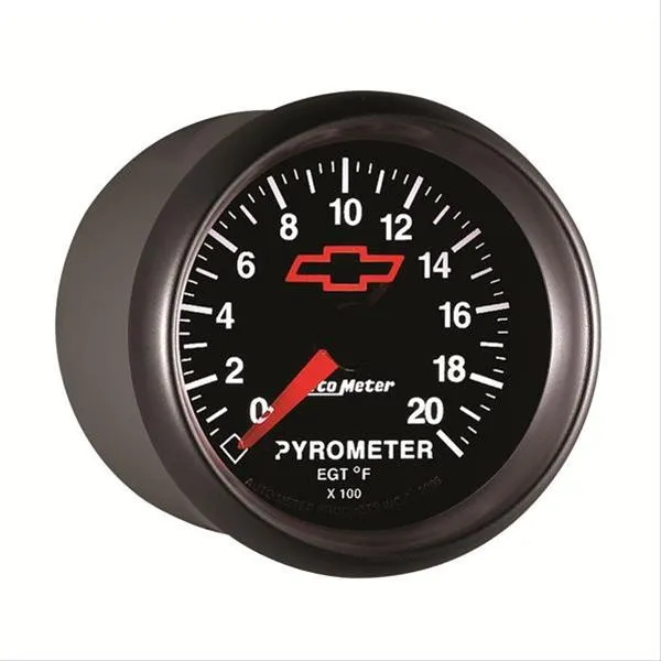 AutoMeter Sport-Comp II Chevy Red Bowtie Analog Gauges 3645-00406