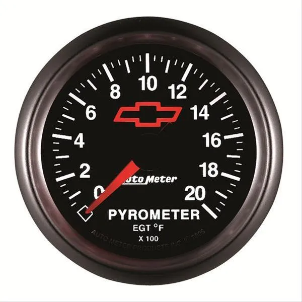 AutoMeter Sport-Comp II Chevy Red Bowtie Analog Gauges 3645-00406