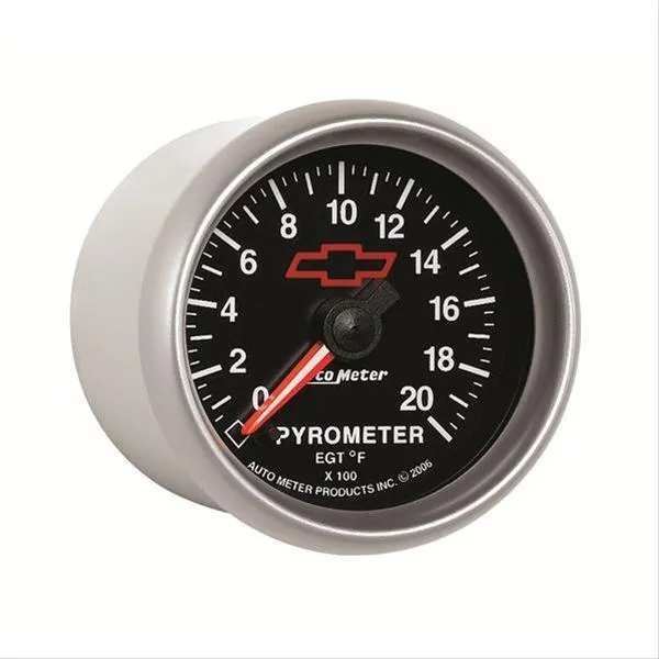 AutoMeter Sport-Comp II Chevy Red Bowtie Analog Gauges 3645-00406