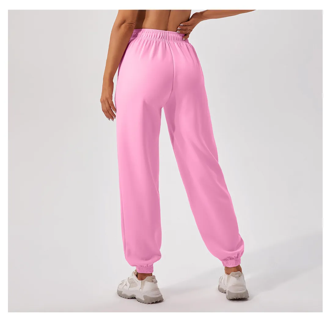 Autumn Winter High Waist Sweatpants Women Loose Straight Sports Pants Casual Runner Wild out Thinner Pants Women