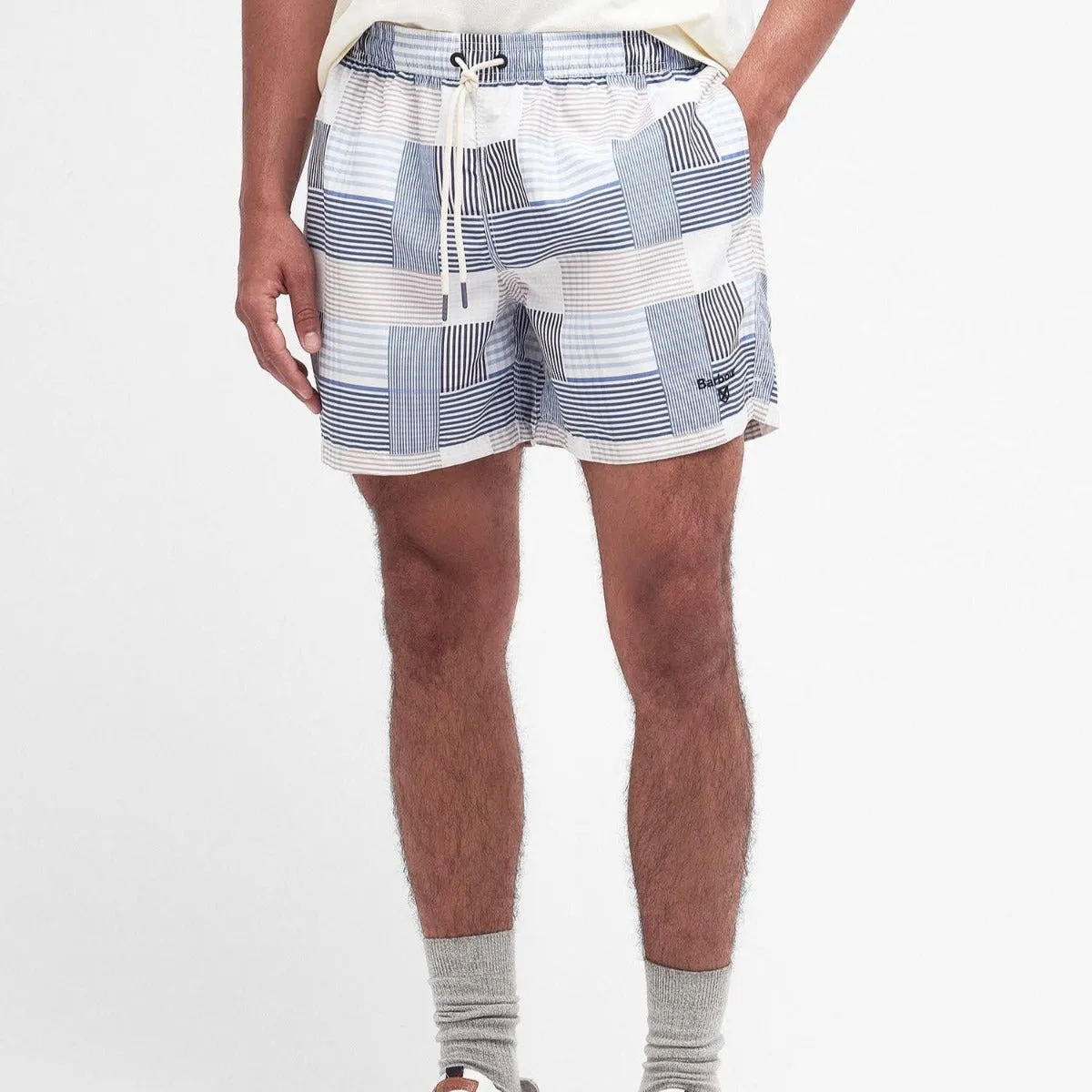 Barbour Men's Patch Swim Shorts in Sky