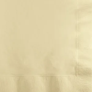 Beverage Napkins 3ply 50ct, Ivory