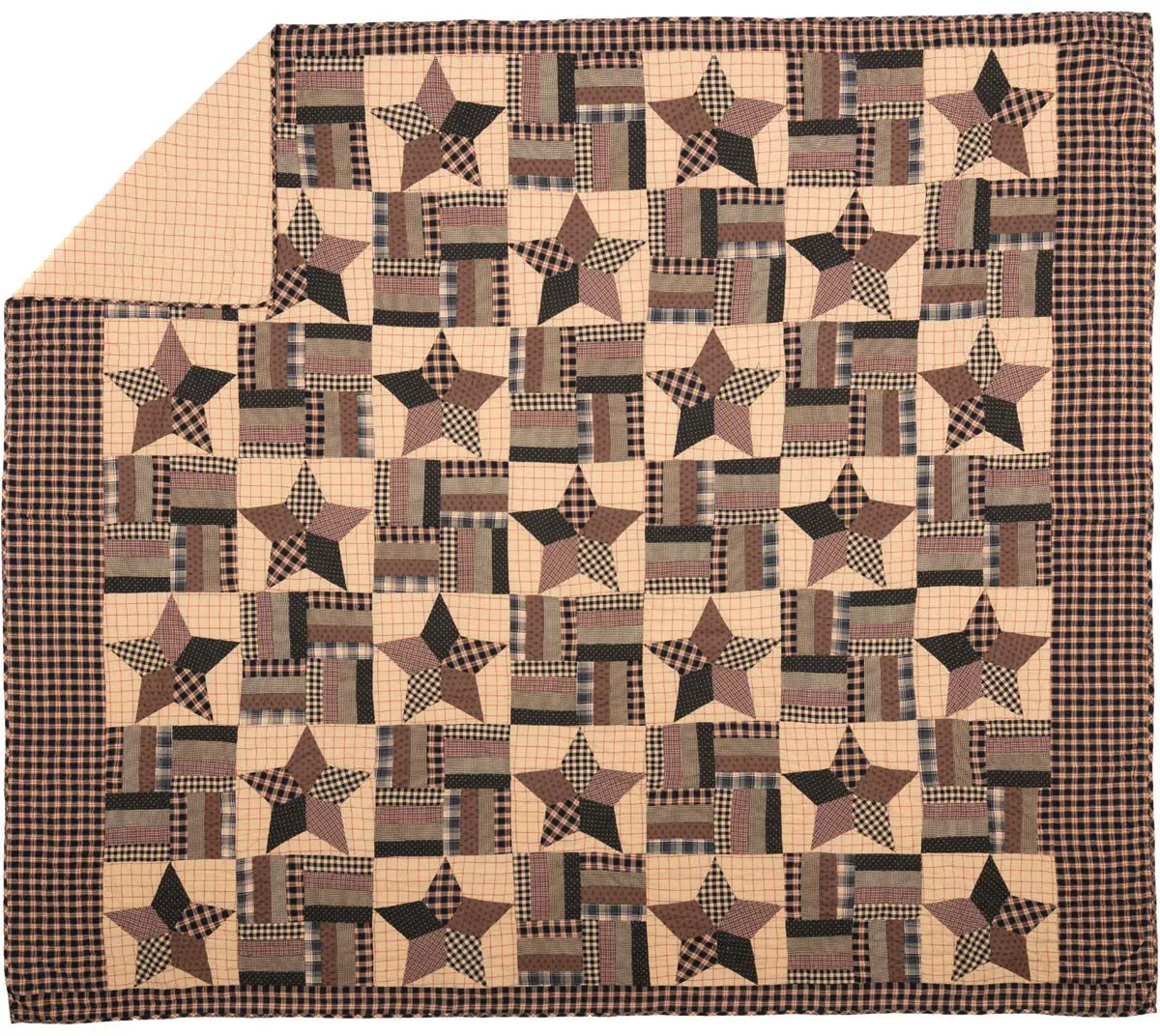 Bingham Star King Quilt 110Wx97L