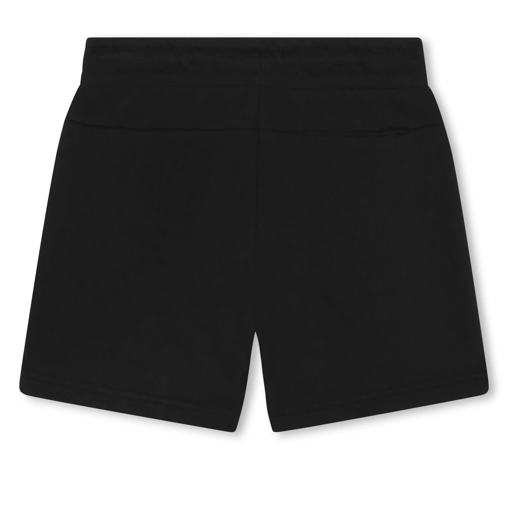 Black French Terry Logo Shorts