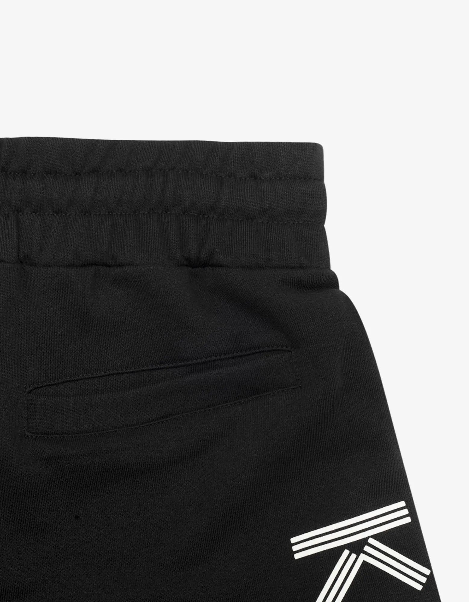 Black Logo Sport Shorts -