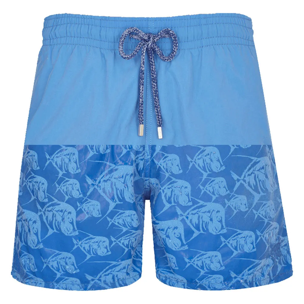 Blue ‘Piranhas’ Water-Reactive Swim Shorts