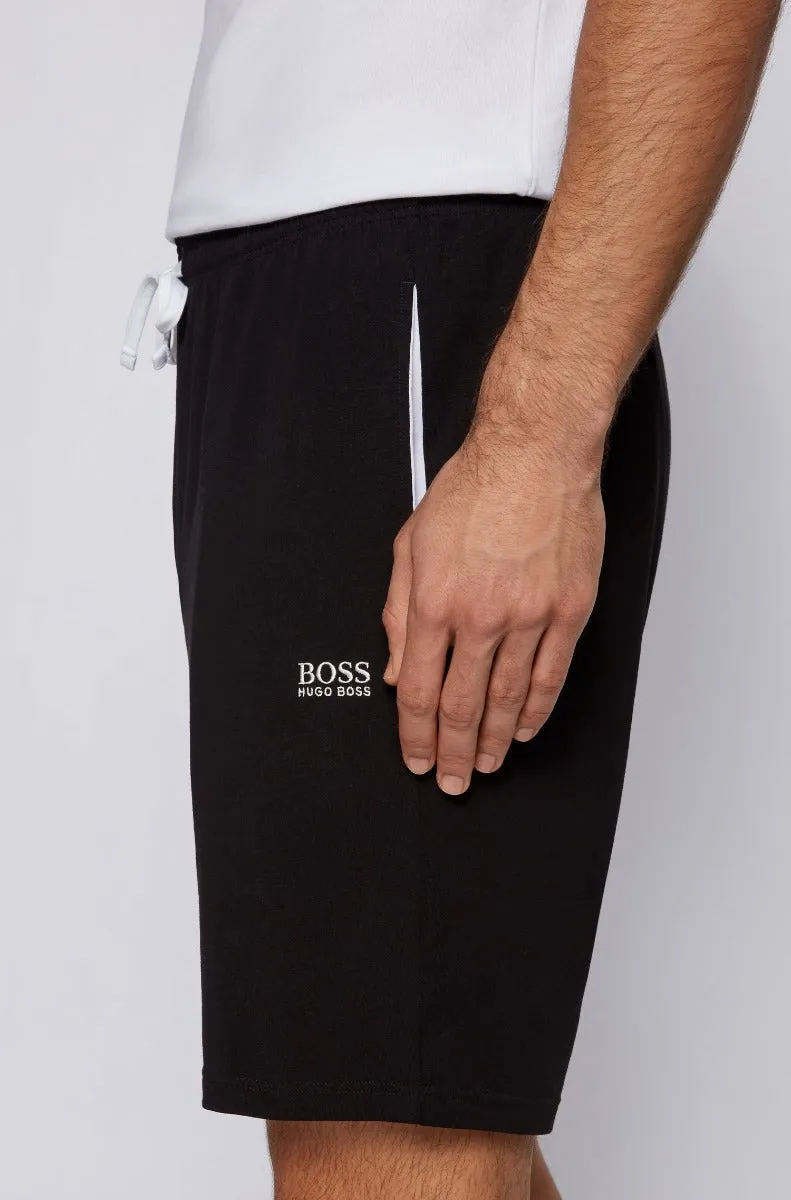 BOSS Mix & Match Sweat Short in Black & White