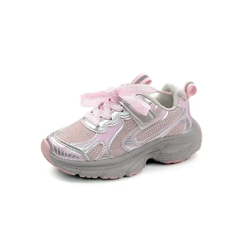 Children's Casual Shoes - Chunky Sports Sneakers for Girls - TSS250