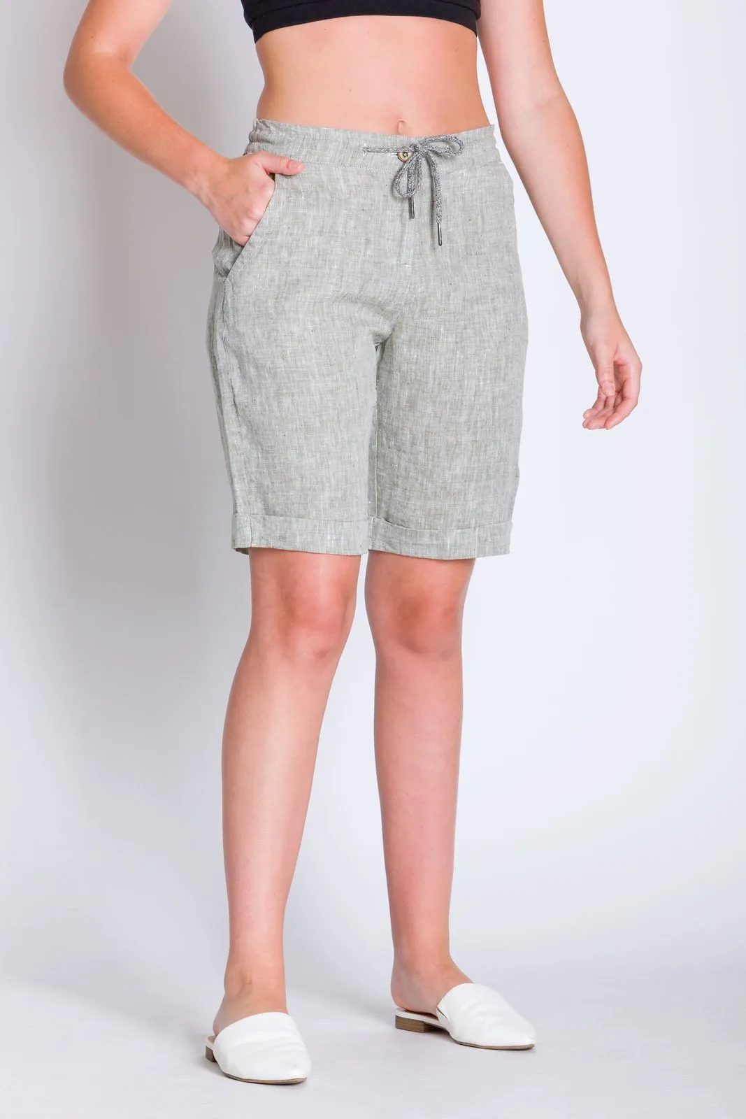 Danie | Women's Linen Bermuda Shorts