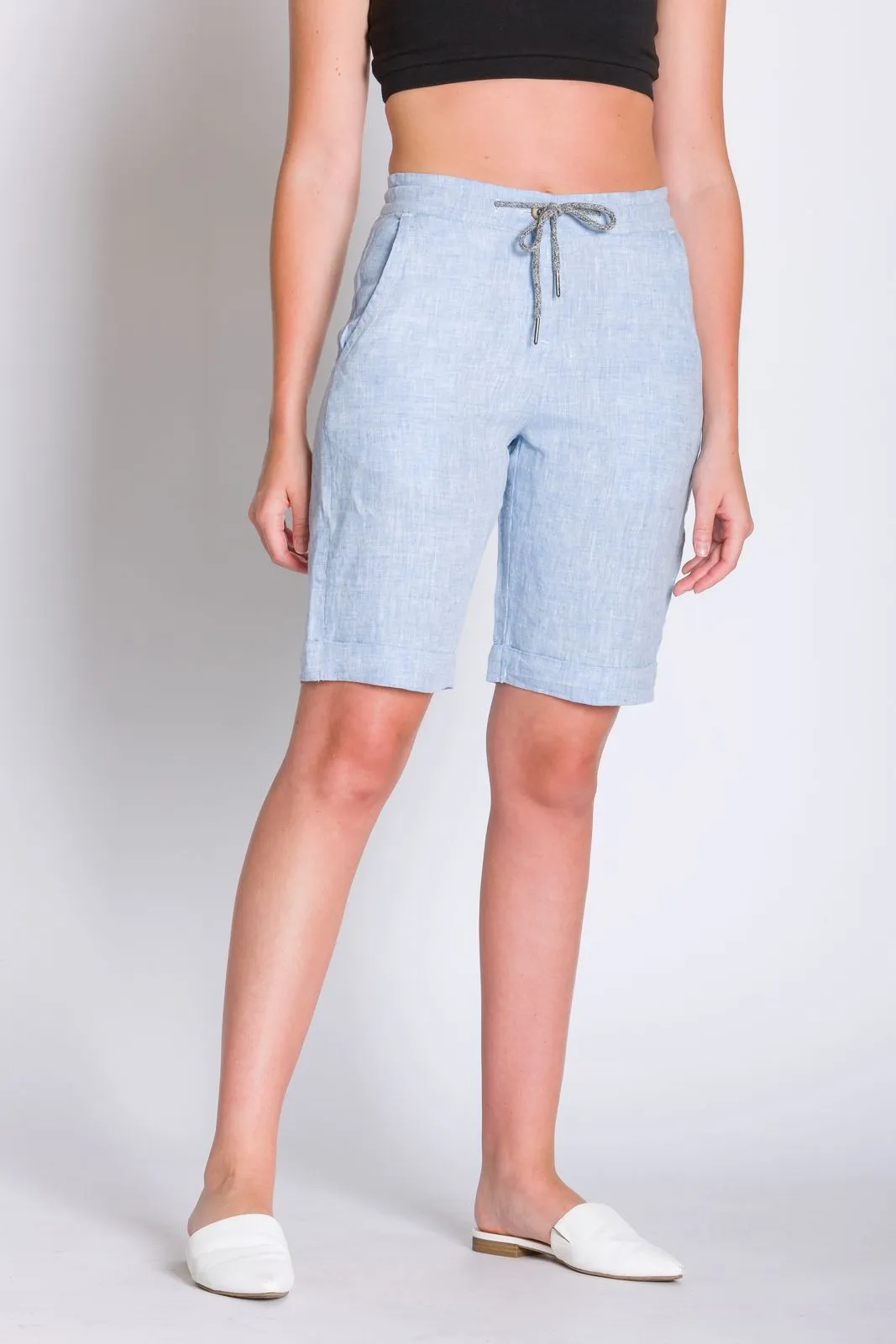 Danie | Women's Linen Bermuda Shorts