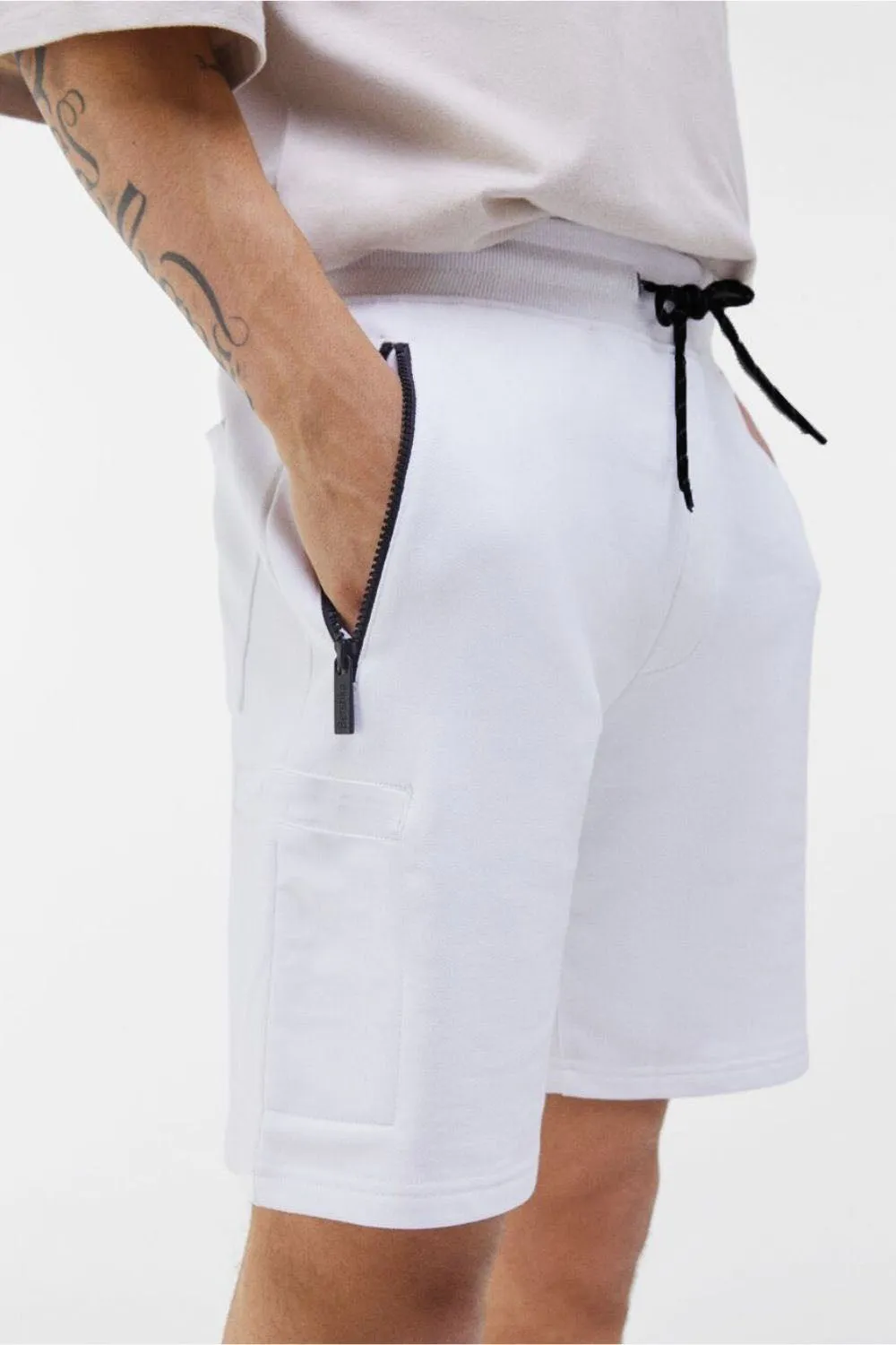 Drawstring Shorts White