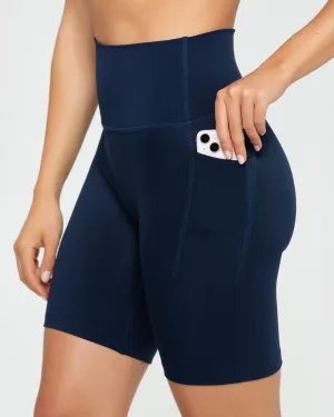 Essential Cycling Shorts with Pockets | Sapphire Blue