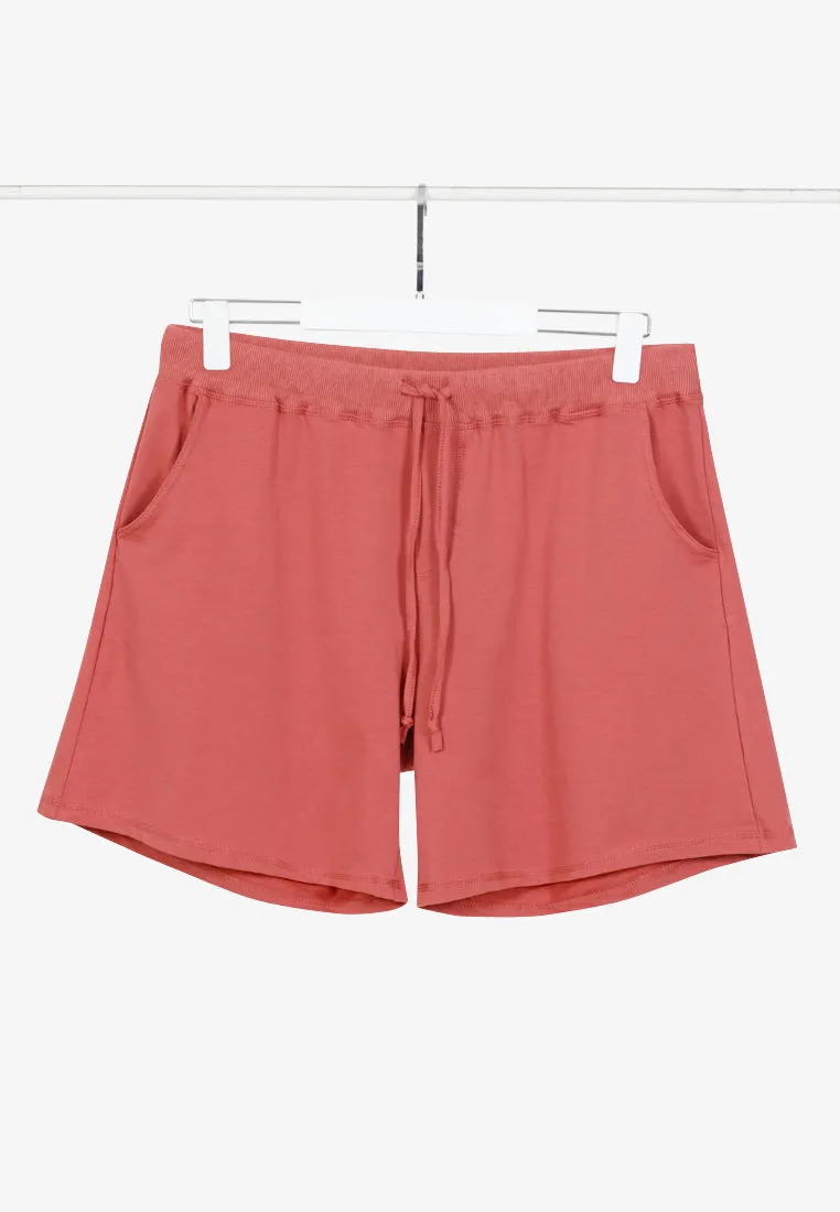 Ethel Easy Drawstring Shorts - Peach