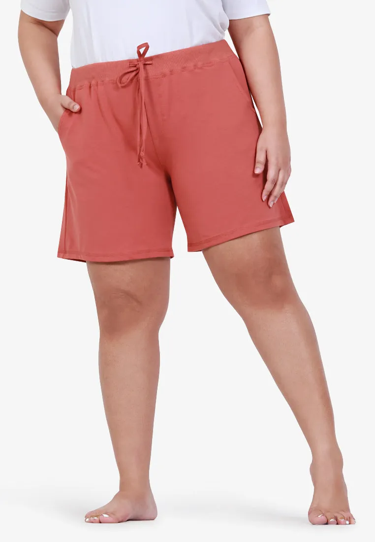 Ethel Easy Drawstring Shorts - Peach