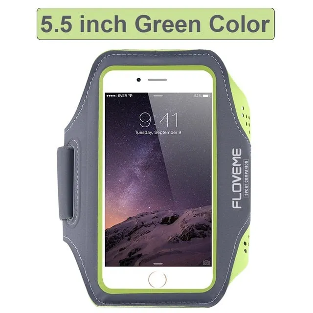 FLOVEME Sport Running Armband Phone Wrist Band Universal Mobile Phone Cycling Arm band Case For iPhone Samsung Xiaomi Handphone