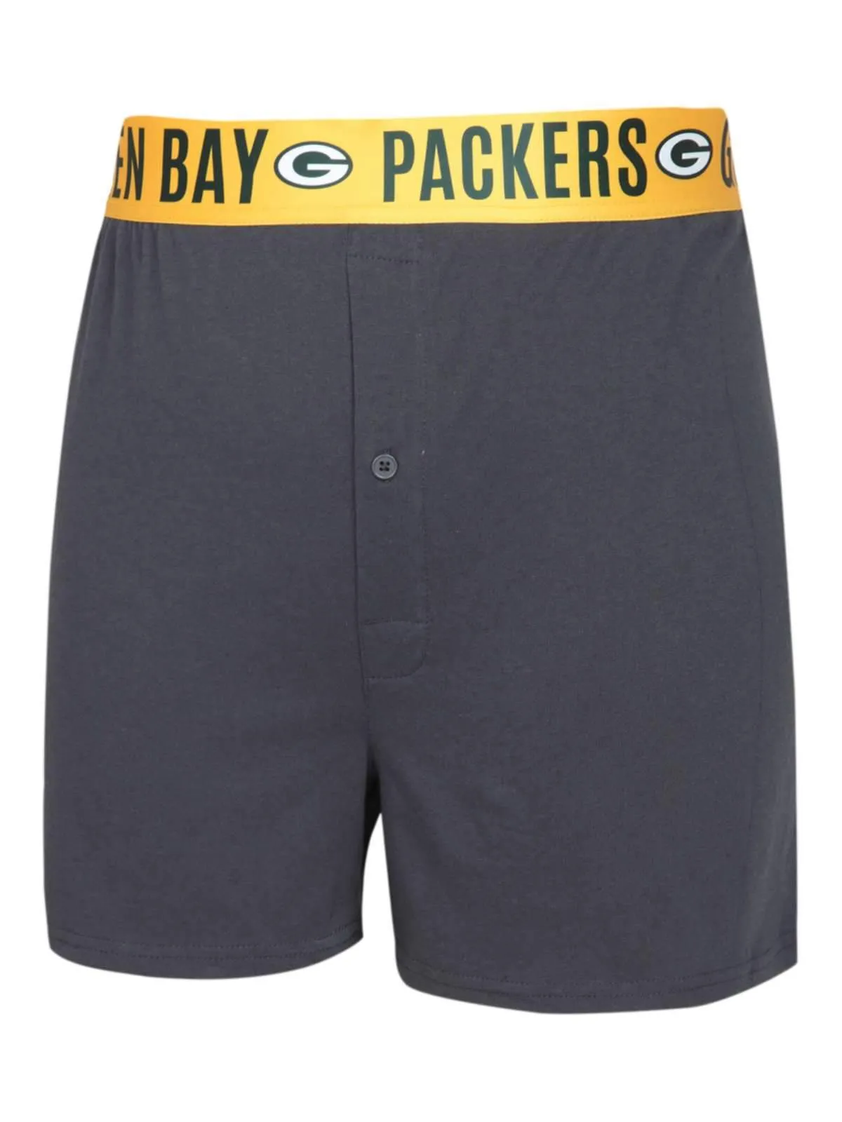 Green Bay Packers Concepts Sport Gray "Title" Stretchy Knit Boxer Briefs