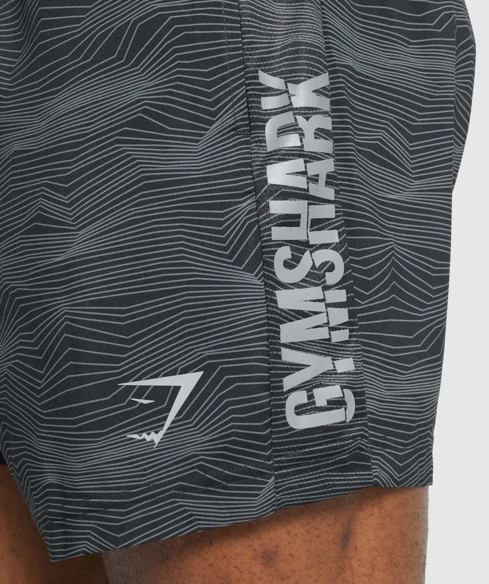 Gymshark Graphic Sport Shorts - Black Print