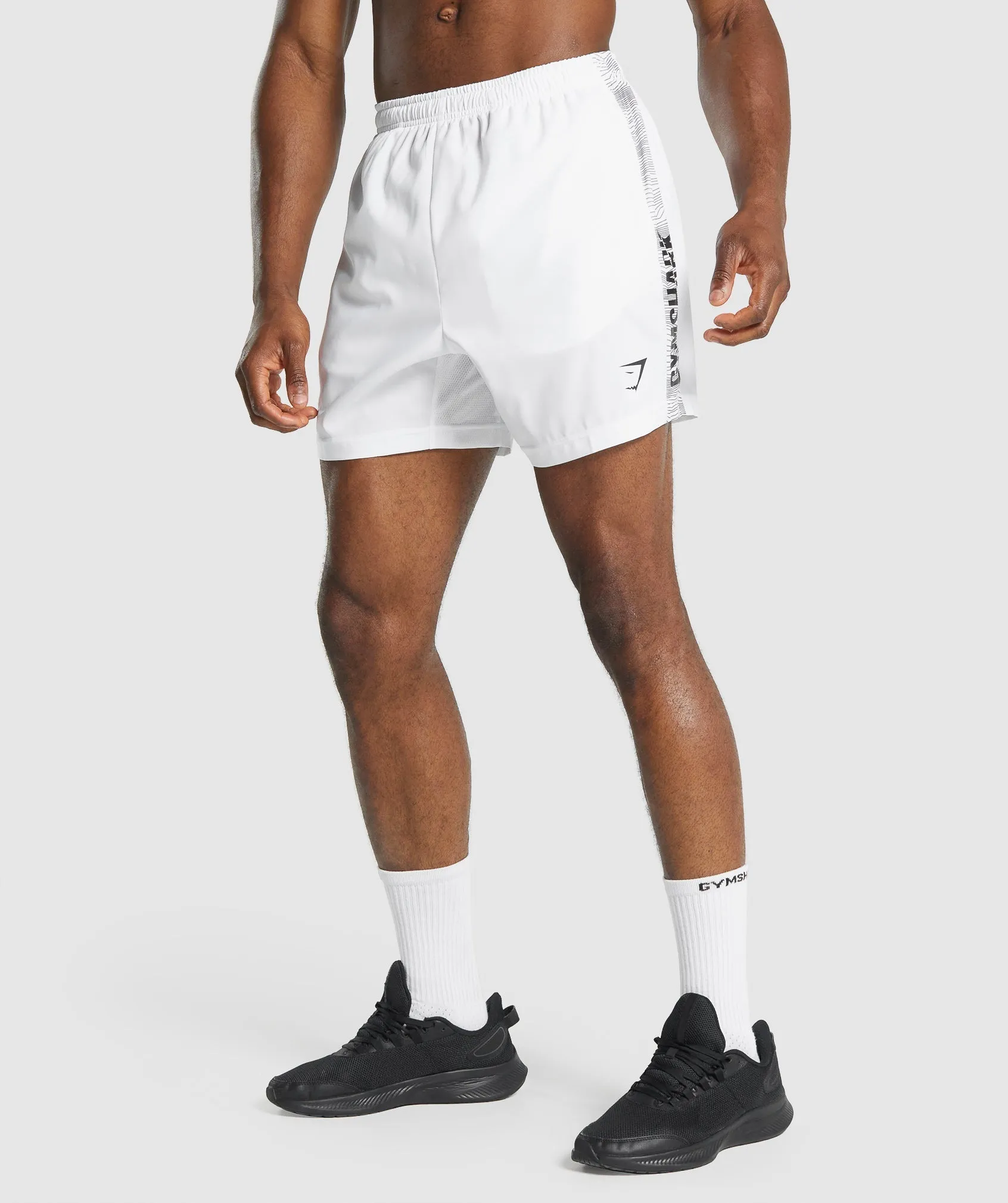 Gymshark Graphic Sport Shorts - White