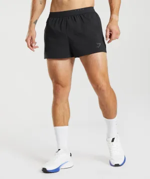 Gymshark Run Sport 3" Shorts - Black