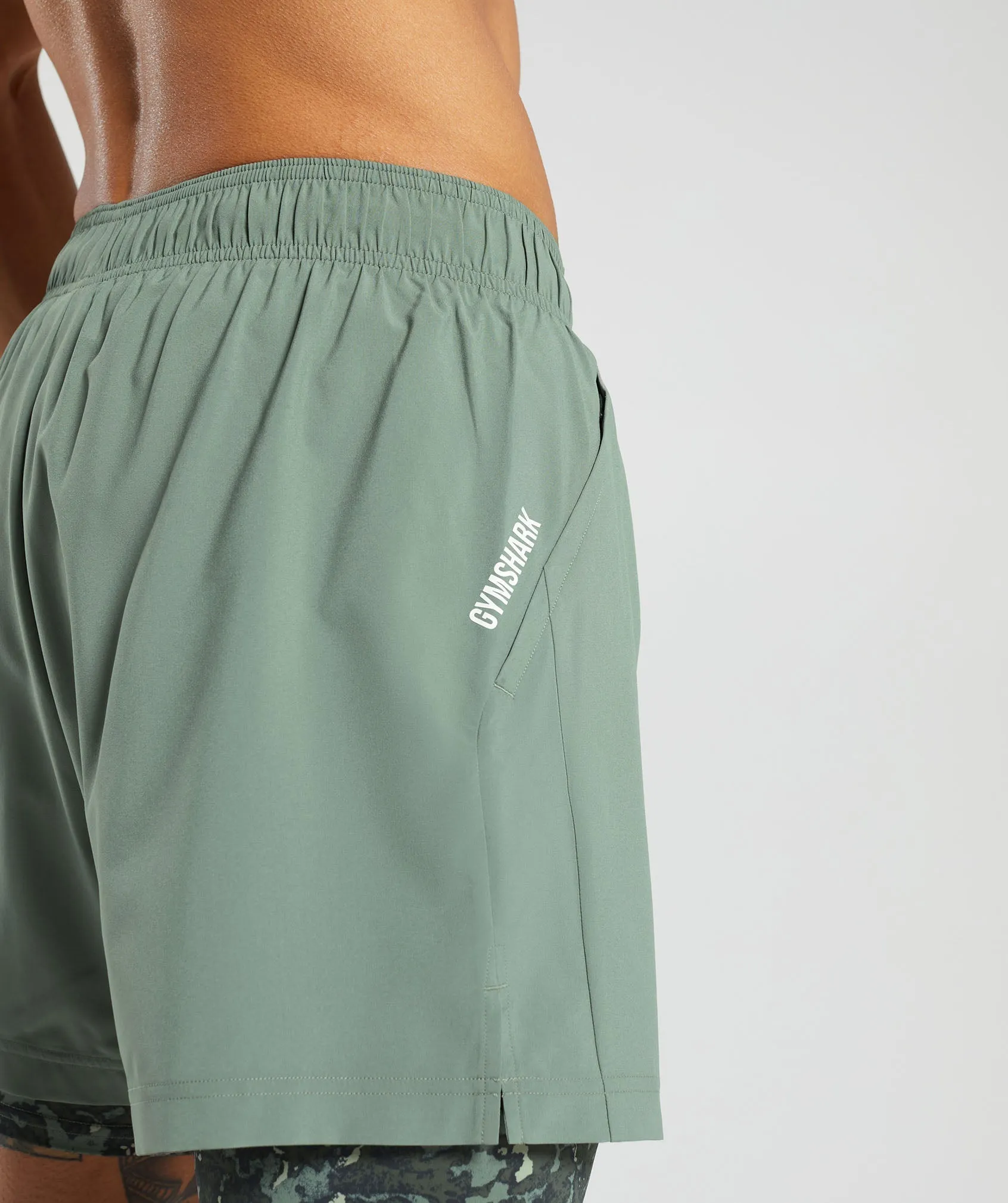 Gymshark Sport 5" 2 in 1 Shorts - Unit Green