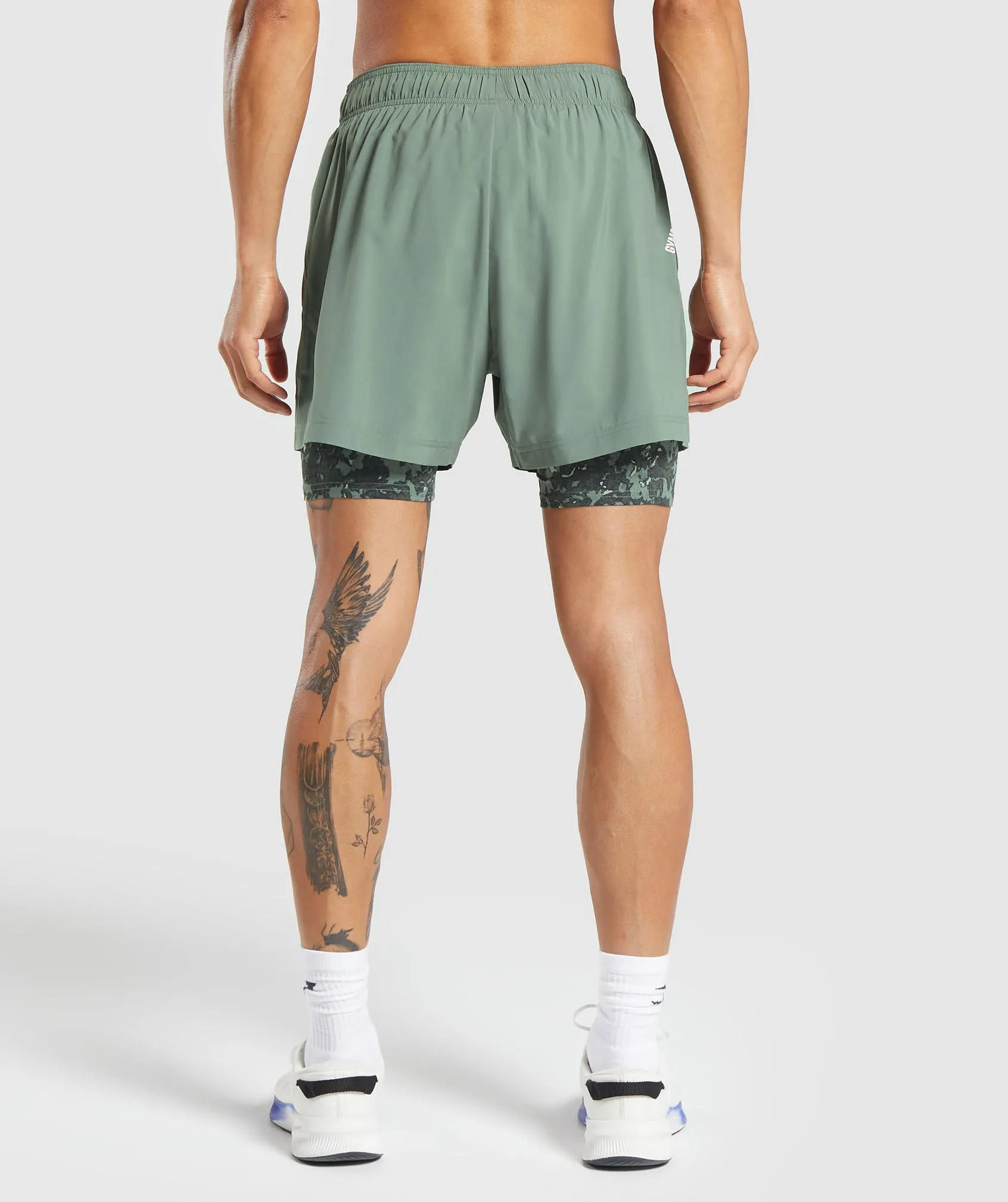 Gymshark Sport 5" 2 in 1 Shorts - Unit Green