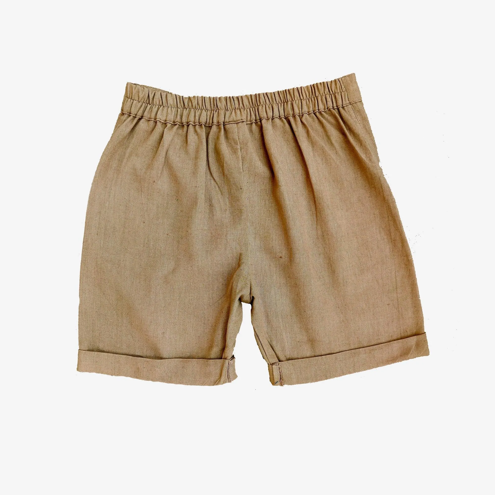 Ikeda Designs Solid color Shorts- Brown