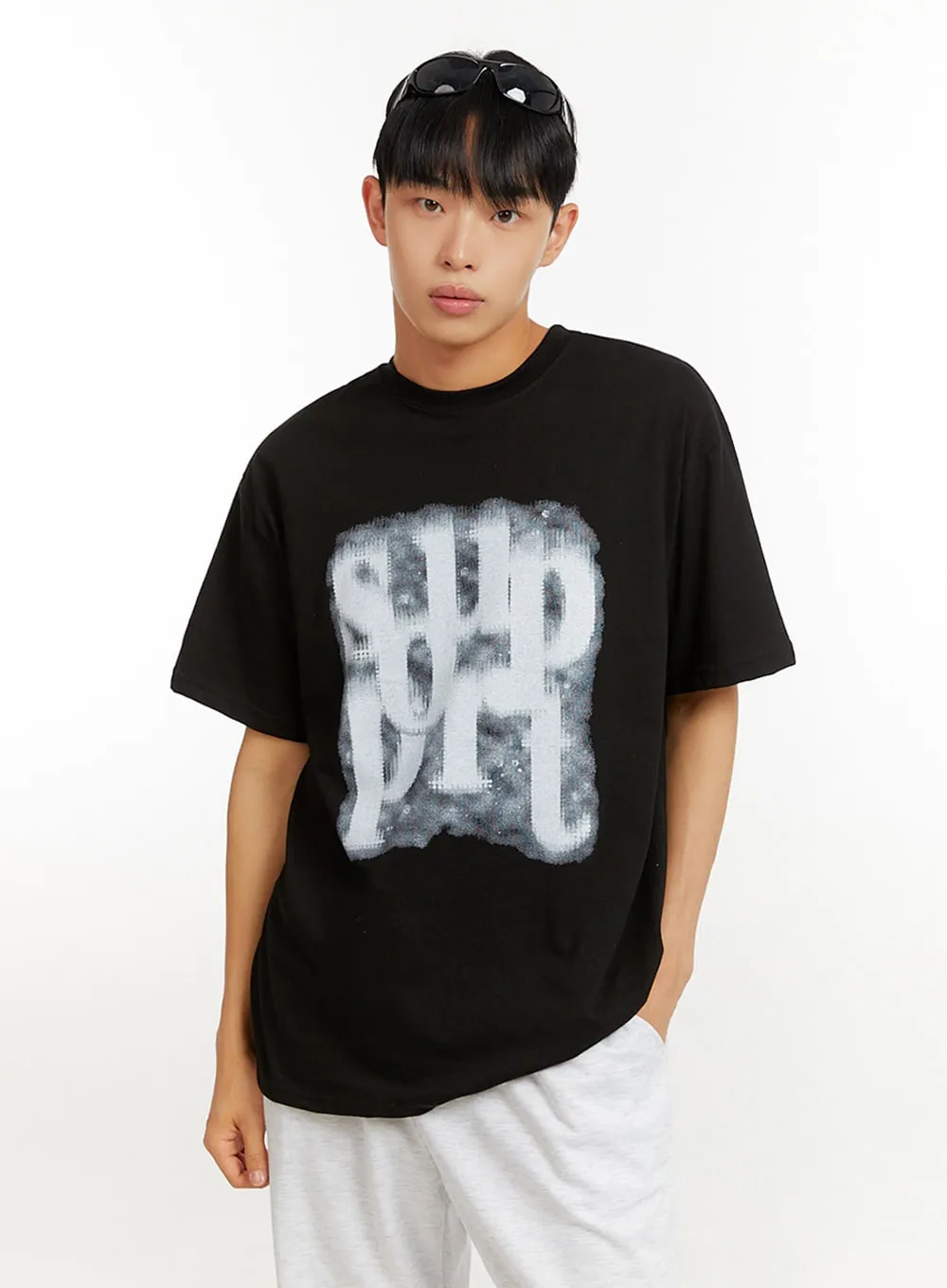 Men's Loose Fit Graphic T-Shirt IU427