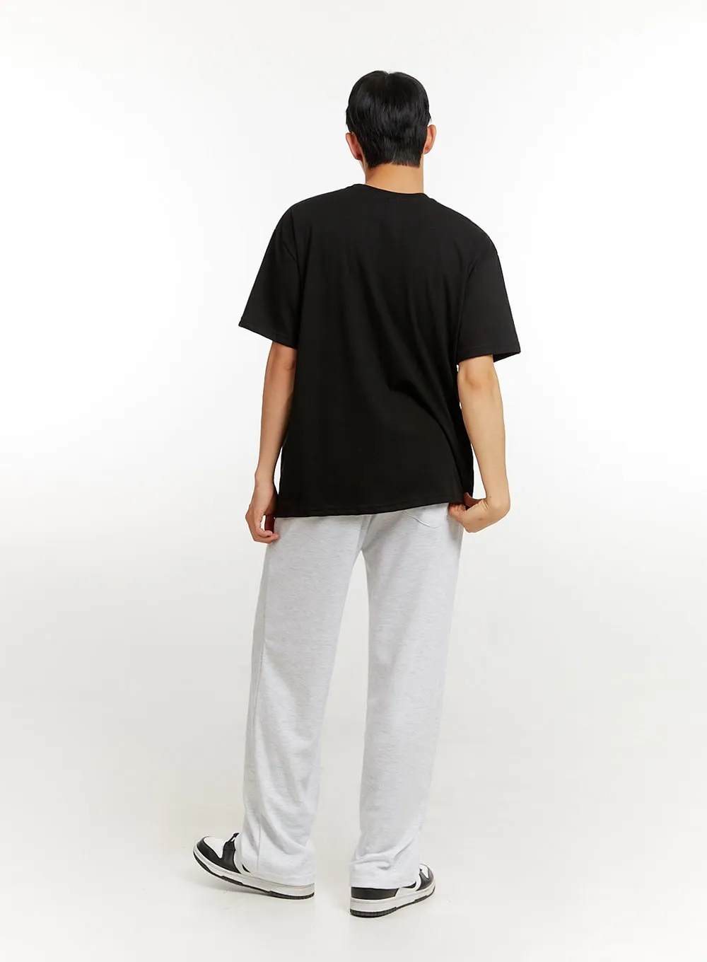 Men's Solid Sweatpants (White) IU427