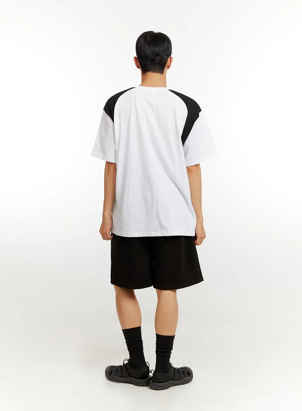 Men's Sporty Graphic Round Neck T-Shirt IU427