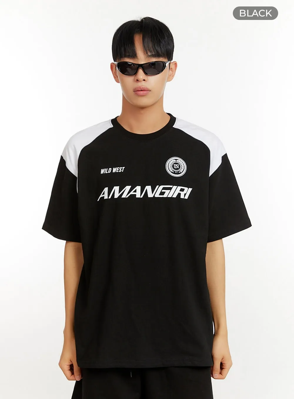 Men's Sporty Graphic Round Neck T-Shirt IU427