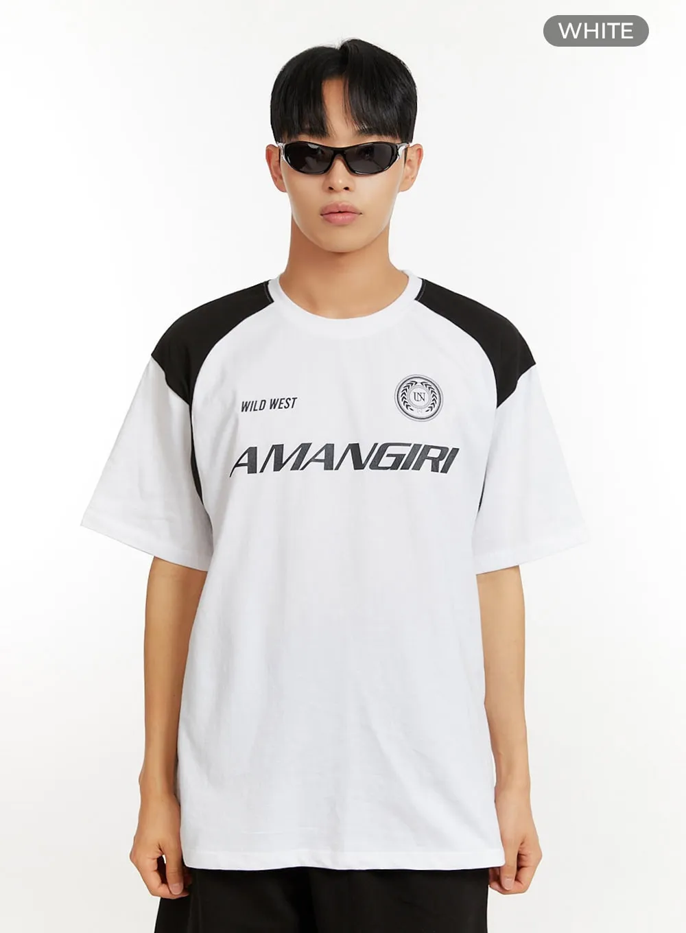 Men's Sporty Graphic Round Neck T-Shirt IU427