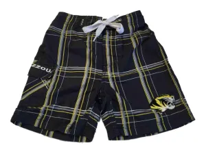 Missouri Tigers Collegiate Surf & Shop Infant Black Plaid Swimwear Shorts (18M)