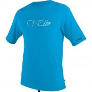 O'Neill Girls Youth Skins S/S Rash Tee - Sky