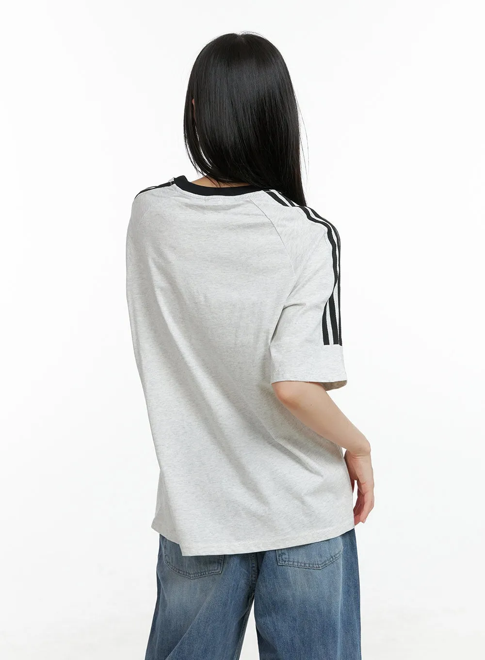 Oversized Blokette Cotton Graphic T-Shirt CL402