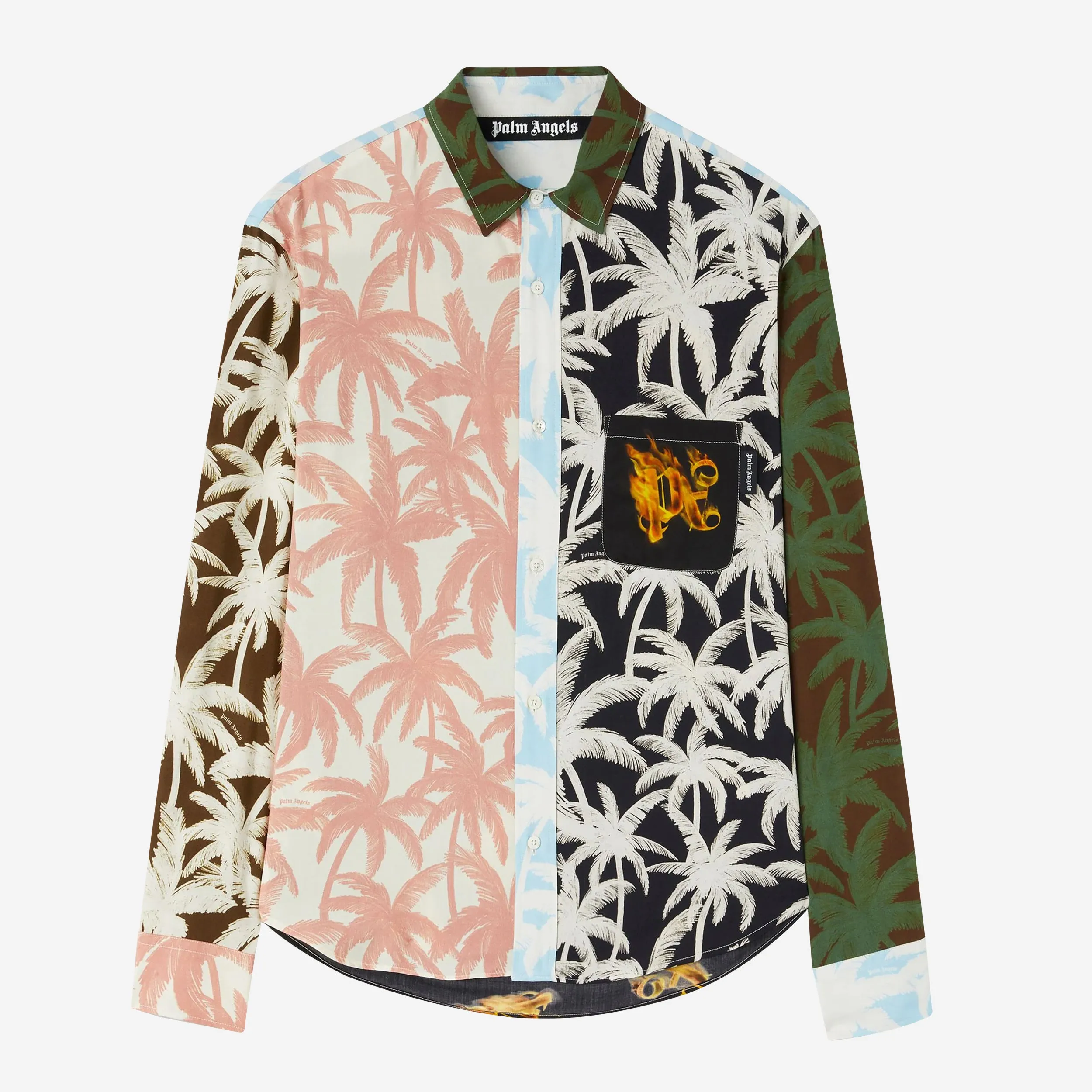 Palm Angels Patchwork Palms Shirt