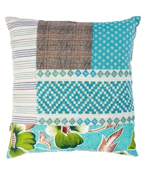 Patchwork Blue Cushion