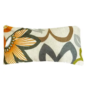 Pouch in Gray and Yellow Flowers