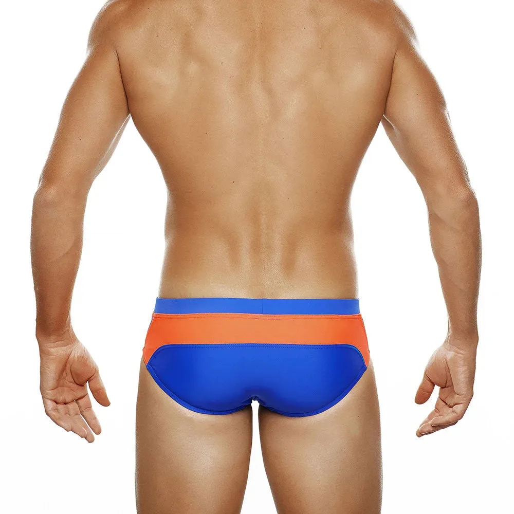 Push-Up Pad Enlarge Pouch Gay Swimwear Colorful Padded Mens Swimming Briefs Swim Surf Beach Shorts Boxers Trunks