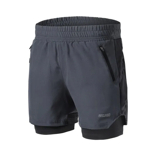 Running Shorts 2 In 1 Quick Dry