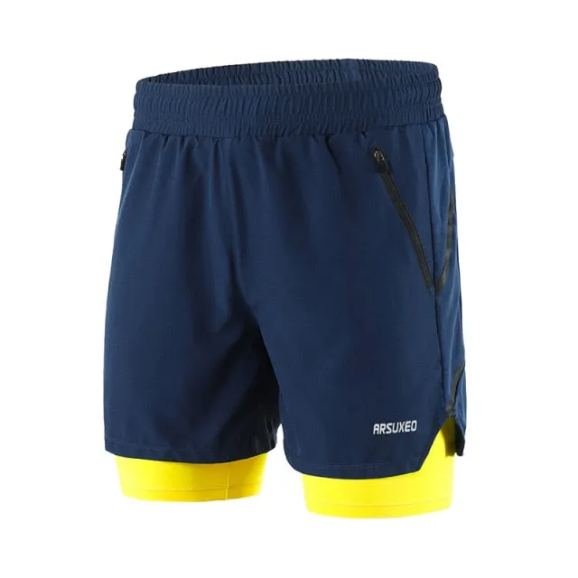 Running Shorts 2 In 1 Quick Dry