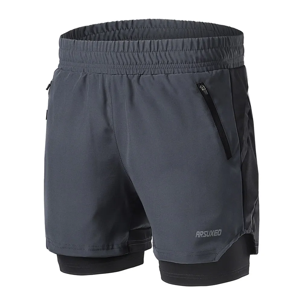 Running Shorts 2 In 1 Quick Dry