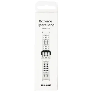 Samsung (20mm, S/M) Extreme Sport Band for Samsung Galaxy Watch4 - White/Black