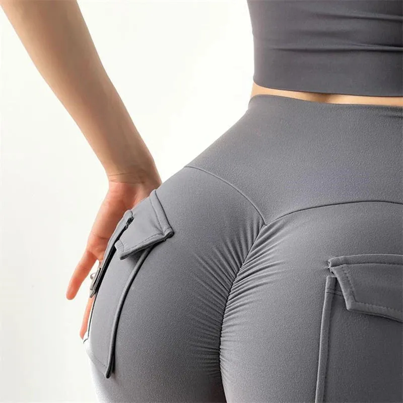 Seamless High Waist Workout Leggings Fitness Gym Tights Scrunch Butt Sports Shorts