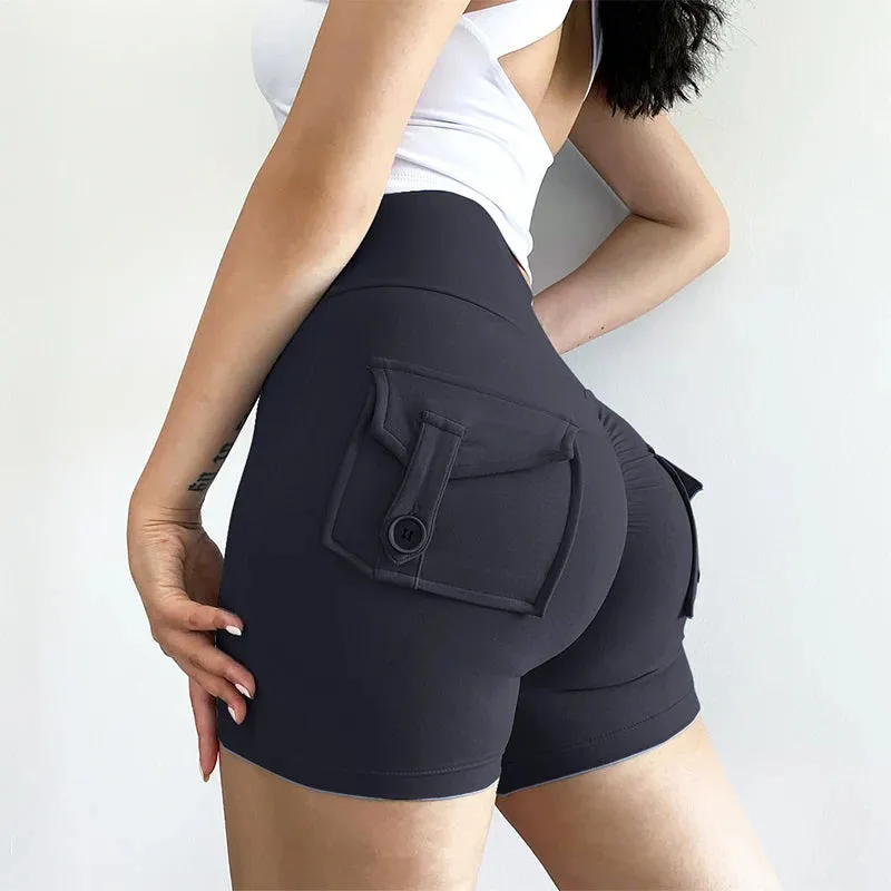 Seamless High Waist Workout Leggings Fitness Gym Tights Scrunch Butt Sports Shorts