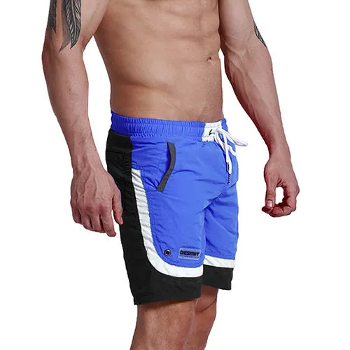 Summer Beach Men's Shorts Leisure Sport Running Workout Shorts New Patchwork Fast Dry Surf Men's BoardShorts