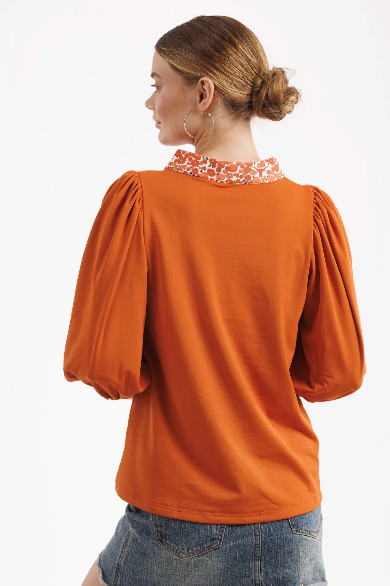 Tailgate Collection Eliza Top - Texas Orange